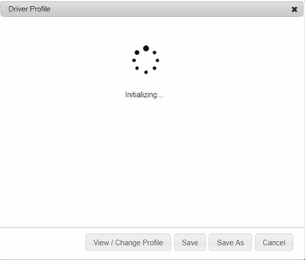 When creating a new profile the window is stuck at 